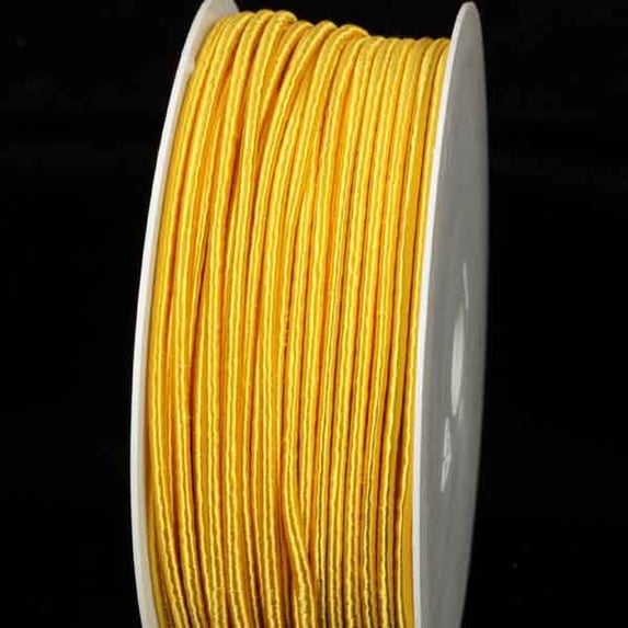 The Ribbon People Yellow Solid Wired Craft Ribbon 0.25" x 110 Yards