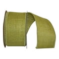 thumbnail image 1 of The Ribbon Roll - T3221M-041-40F, Burlap Colored Wired Edge Ribbon, Chartreuse, 2-1/2 Inch, 10 Yards, 1 of 1