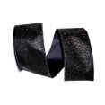 thumbnail image 1 of The Ribbon Roll - T97896W-031-40F, Glitter Lame Wired Edge Ribbon, Black, 2-1/2 Inch, 10 Yards, 1 of 1