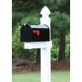thumbnail image 1 of The Richmond Mailbox System with White Vinyl Post, Stand, and Black Mailbox Included, 1 of 1