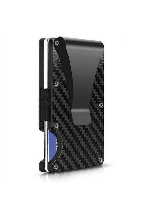 The Ridge Minimalist Slim Wallet For Men Aluminum Metal Small Mens Wallet Black