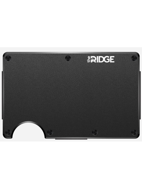 Slim Minimalist Cash Strap RFID Blocking Aluminum - Black Wallet