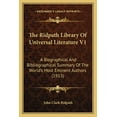 thumbnail image 1 of The Ridpath Library Of Universal Literature V1 : A Biographical And Bibliographical Summary Of The World's Most Eminent Authors (1913) (Paperback), 1 of 1