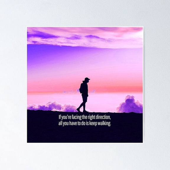 The Right Direction UNFRAMED Poster, 12x18