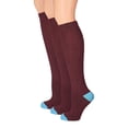 thumbnail image 1 of The Right Fit Girl's School Uniform, Cotton Knee High Dress Socks (Pack of 3 or Pack of 6), 1 of 3