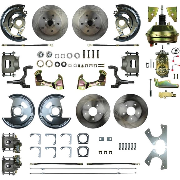 Right Stuff AFXDC41C 4-Wheel Power Disc Brake Kit,64-72 GM A-Body