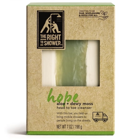 The Right To Shower Bar Soap Hope Aloe + Dewy Moss