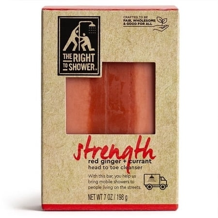 The Right To Shower Bar Soap Strength Red Ginger + Currant