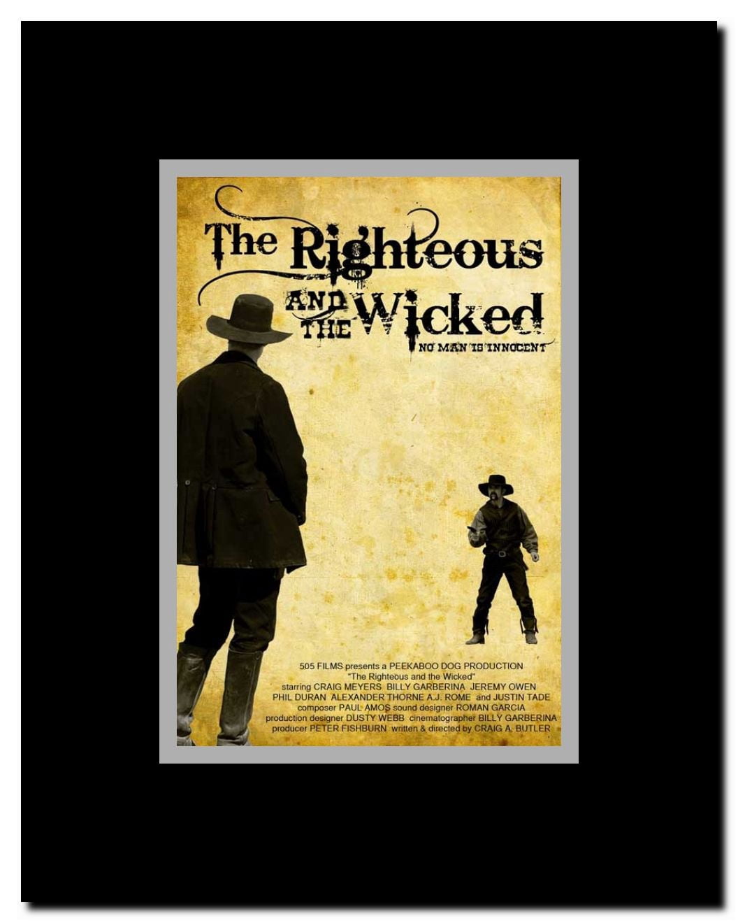 The Righteous and the Wicked Framed Movie Poster