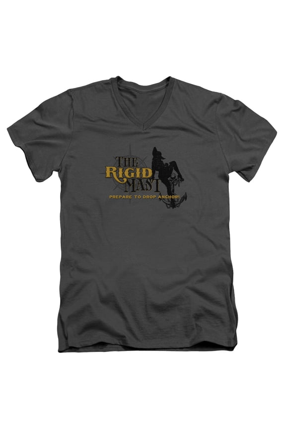 - The Rigid Mast - Slim Fit V Neck Shirt - Large