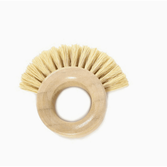 The Ring Bamboo Produce Scrub Brush- Vegetable & Fruit Cleaner - Removes Dirt from Potatoes, Mushrooms & Root Vegetables