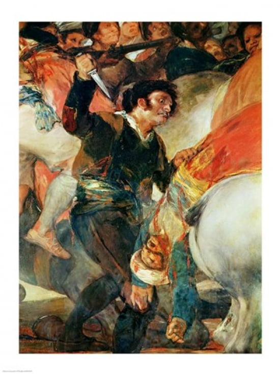 The Riot against the Mameluke Mercenaries Canvas Art - Francisco De Goya (18 x 24)