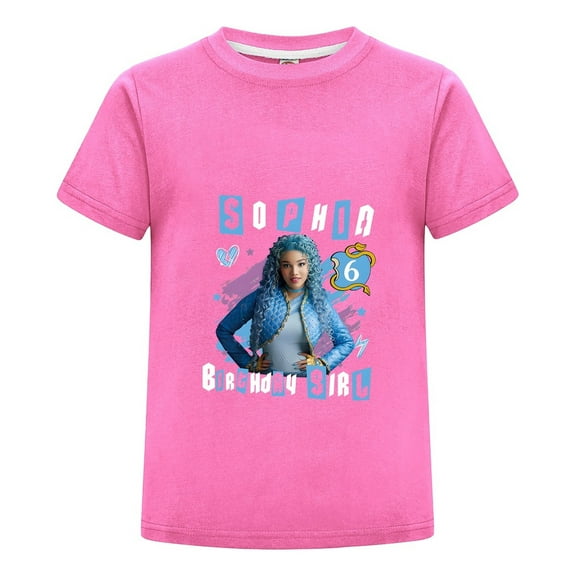 The Rise of Red Princess T-Shirt Short Sleeve Graphic Tee Cartton Shirt for Kids