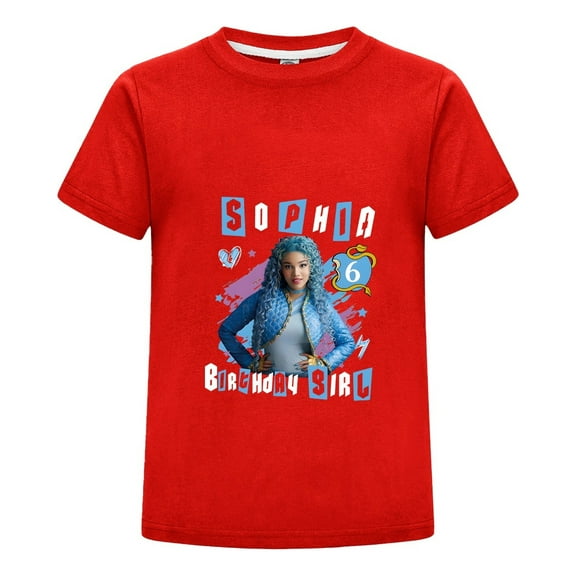 The Rise of Red Princess T-Shirt Short Sleeve Graphic Tee Cartton Shirt for Kids