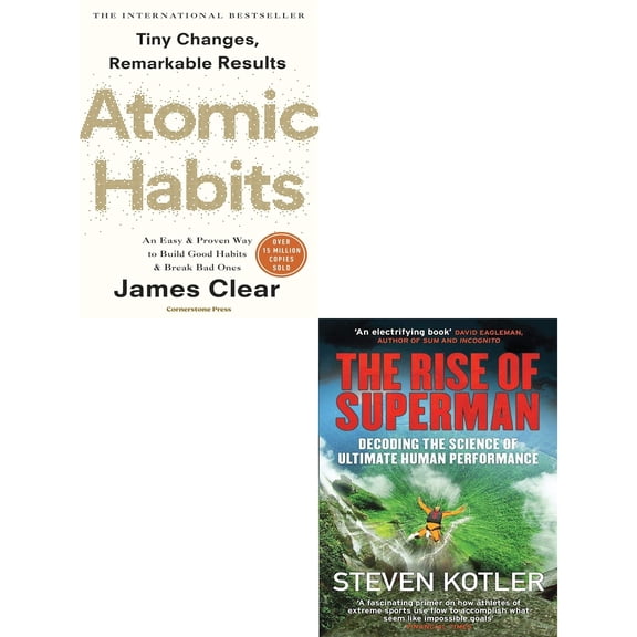 The Rise of Superman, Atomic Habits James Clear 2 Books Collection Set