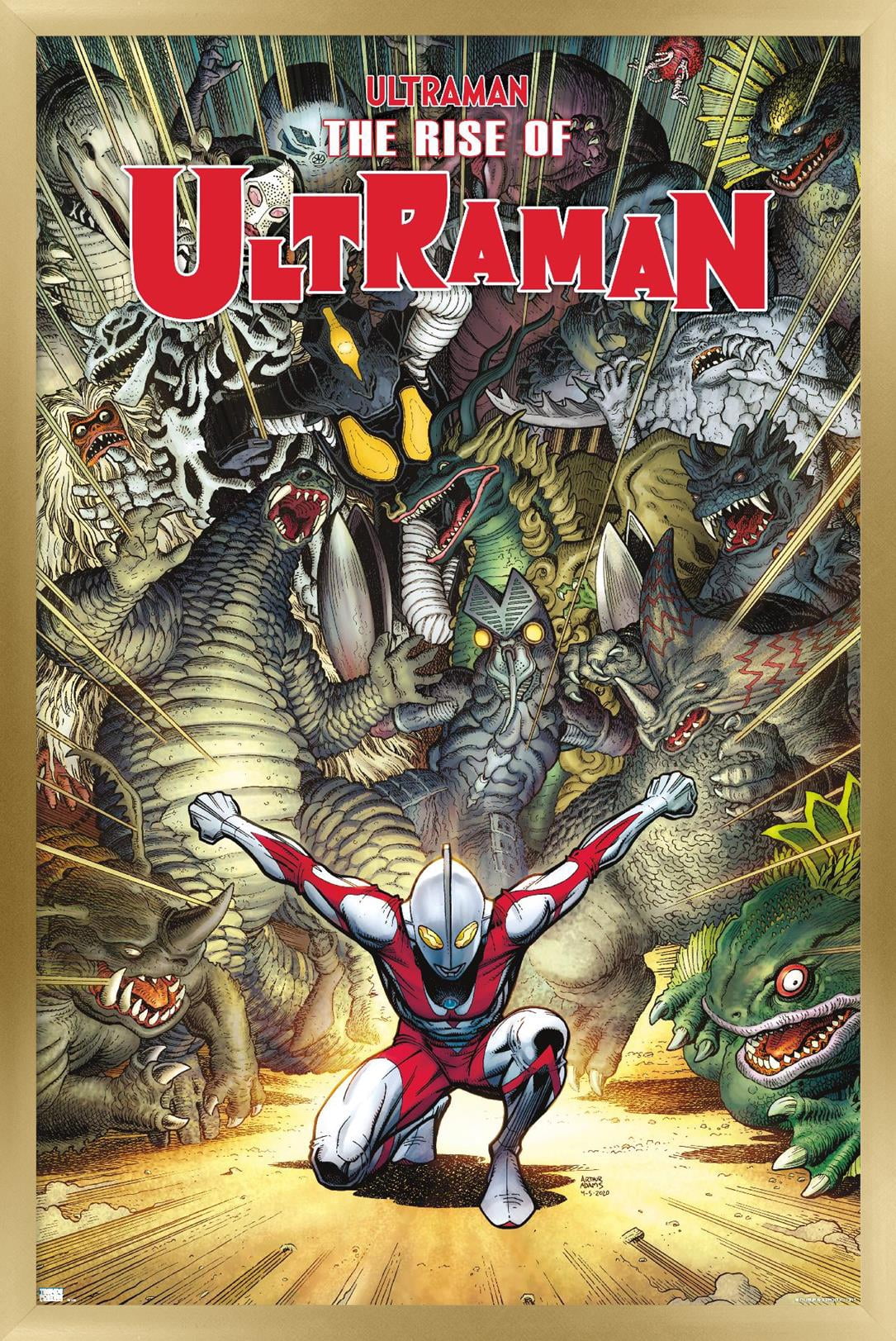 The Rise of Ultraman - Cover #2 Variant by Arthur Adams Wall Poster, 22.375" x 34" Framed