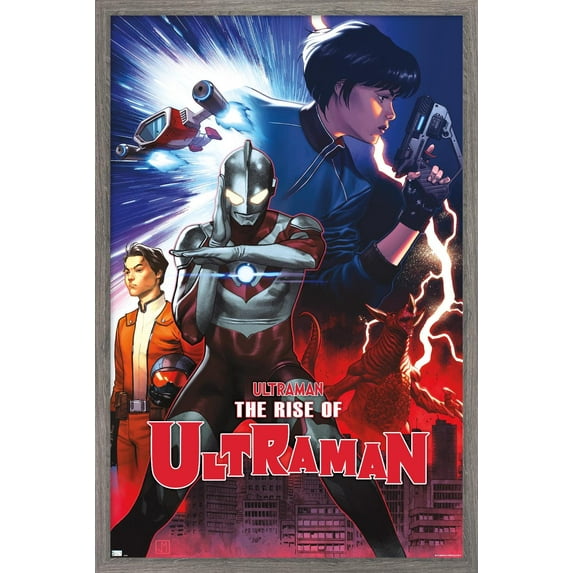 The Rise of Ultraman - Cover #2 by Jorge Molina Wall Poster, 14.725" x 22.375" Framed
