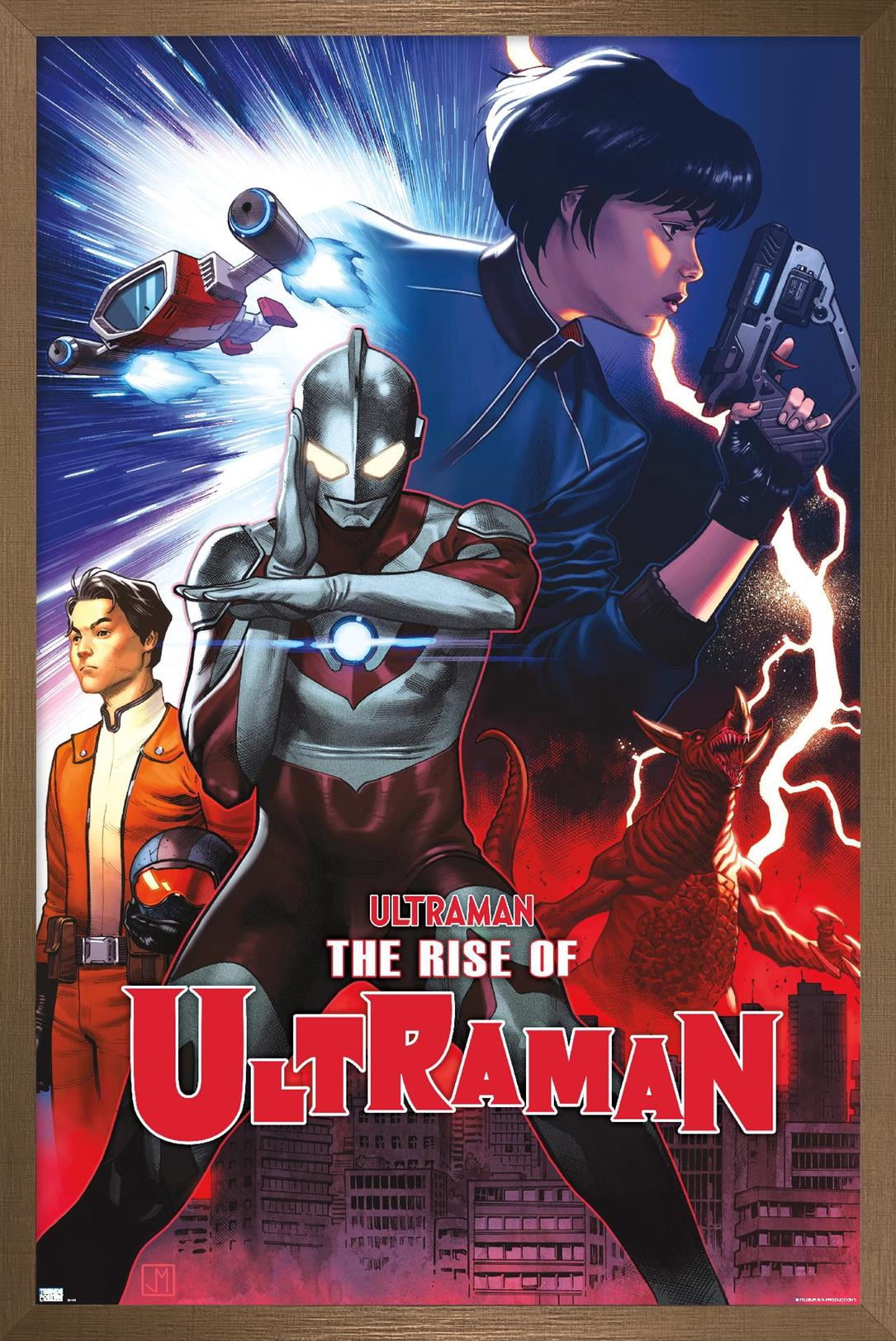 The Rise of Ultraman - Cover #2 by Jorge Molina Wall Poster, 22.375" x 34" Framed
