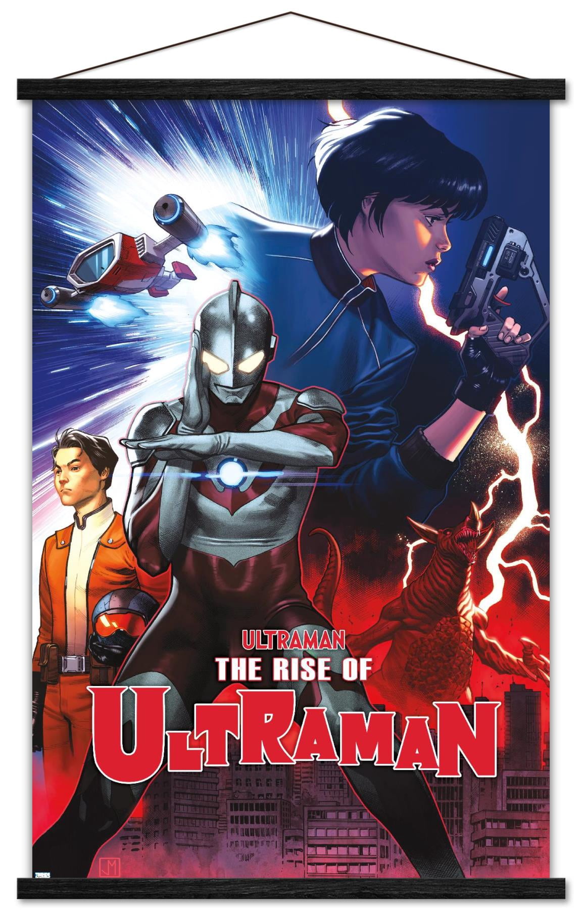 The Rise of Ultraman - Cover #2 by Jorge Molina Wall Poster with Magnetic Frame, 22.375" x 34"