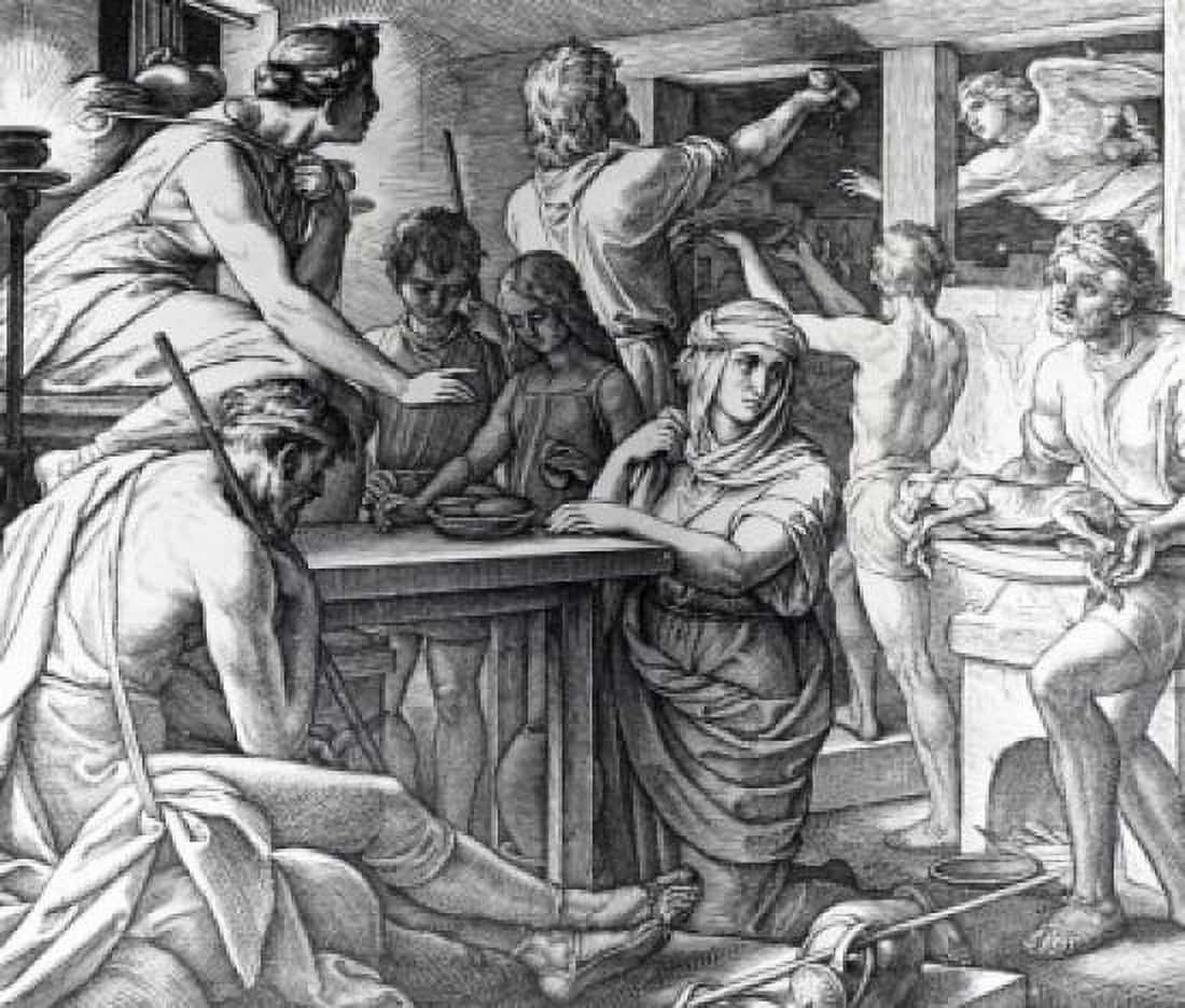 The Rite of the Passover by Julius Schnorr von Carolsfeld (1794-187) Canvas Art - Julius Schnorr von Carolsfeld (18 x 24)