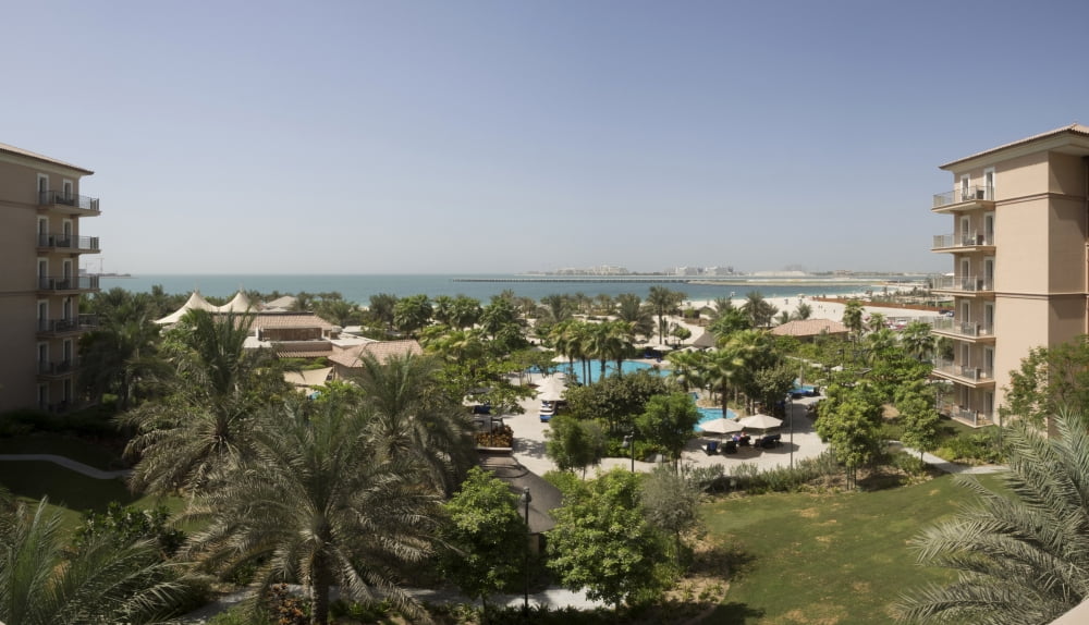 The Ritz-Carlton hotel at the waterfront Dubai United Arab Emirates Canvas Art - Panoramic Images (21 x 12)