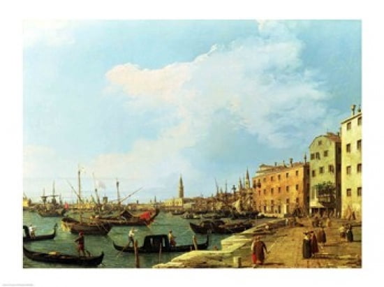 The Riva Degli Schiavoni Canvas Art - Giovanni Antonio Canaletto (24 x 18)