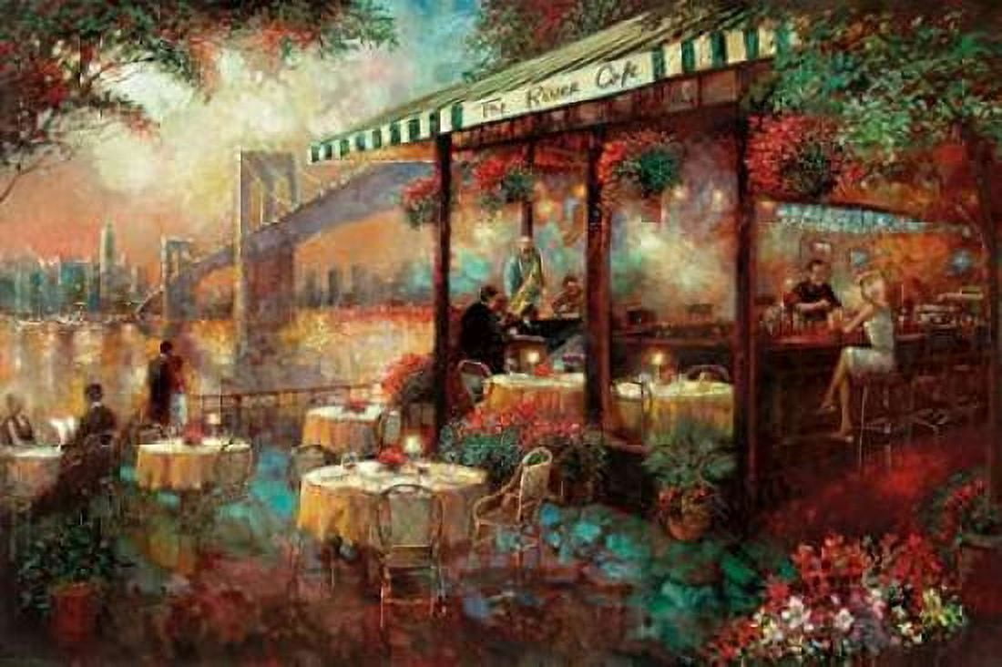 The River Cafe Canvas Art - Ruane Manning (24 x 36)