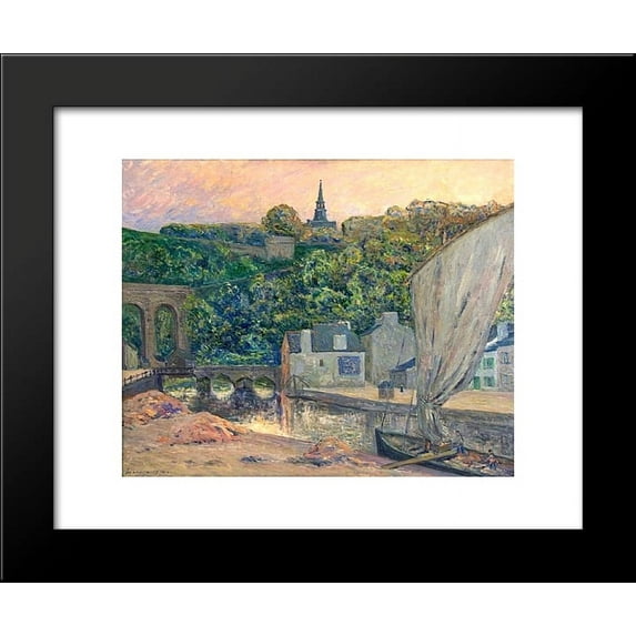 The River Rance at Dinard 20x24 Framed Art Print by Maufra, Maxime