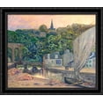 thumbnail image 1 of The River Rance at Dinard 34x28 Large Black Ornate Wood Framed Canvas Art by Maxime Maufra, 1 of 2