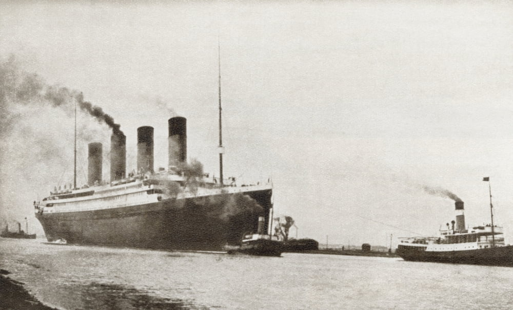 The Rms Titanic Of The White Star Line From The Story Of 25 Eventful Years In Pictures Published 1935 Canvas Art - Ken Welsh Design Pics (38 x 24)