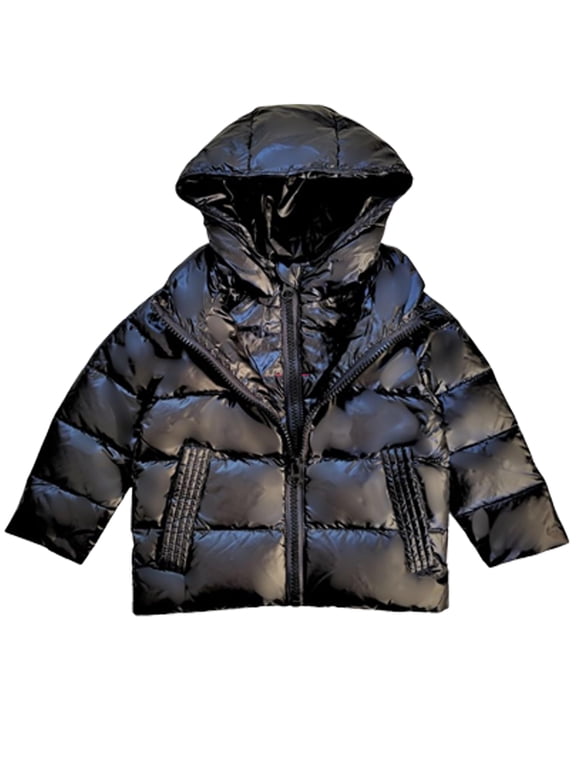 The Road Coat Down Toddler Winter Coat, Car Seat Coat for Babies & Kids, 80% Down & 20% Feather, Water-Repellent, Black - 5