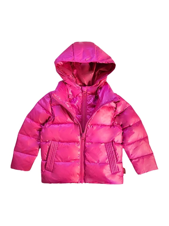 The Road Coat Down Toddler Winter Coat, Car Seat Coat for Babies & Kids, 80% Down & 20% Feather, Water-Repellent, Fuchsia - 4