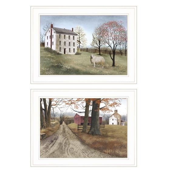 TrendyDecor4U The Road Home 2-Piece Vignette Wall Art V624-226G