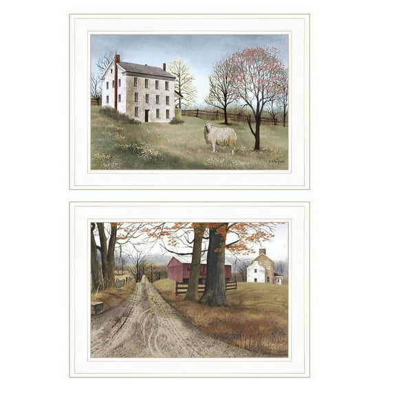 The Road Home 2-Piece Vignette by Billy Jacobs Printed Art Wood Multi-Color