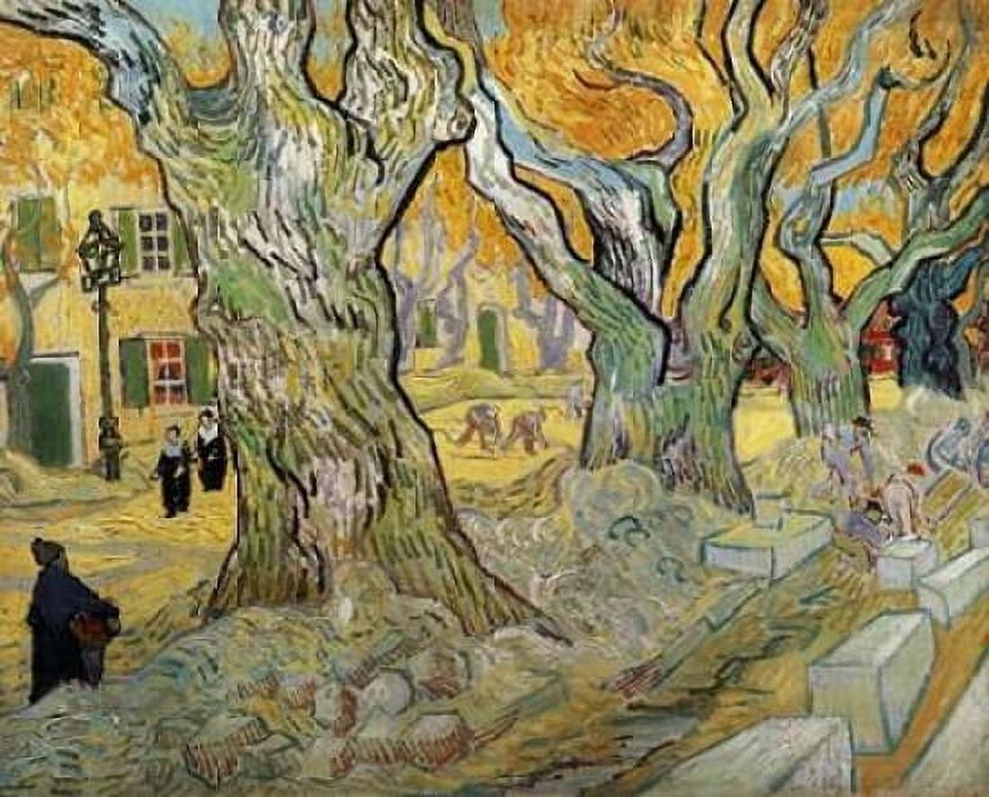 The Road Menders Canvas Art - Vincent Van Gogh (20 x 24)