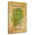 thumbnail image 1 of The Road Not Taken Poem Wall Art Robert Frost Quotes Wall Art Poetry Posters for Kitchen Vertical Paintings for Living Room Print Artwork Pictures Framed 20x30 in, 1 of 5