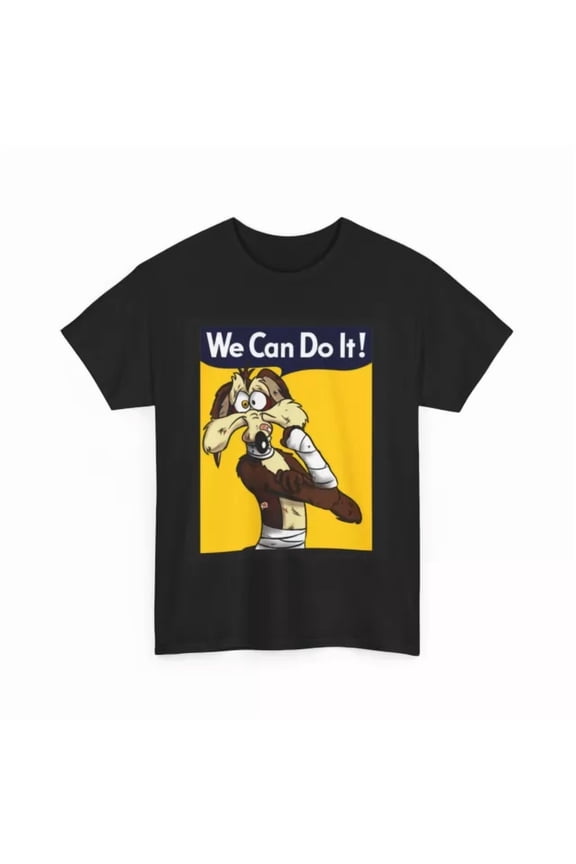 The Road Runner Show Shirt S-5Xl, Coyote Shirt S-5Xl, We Can Do It Shirt BLACK Unisex S-5XL Hot Trending Shirt, Vintage Birthday Gift