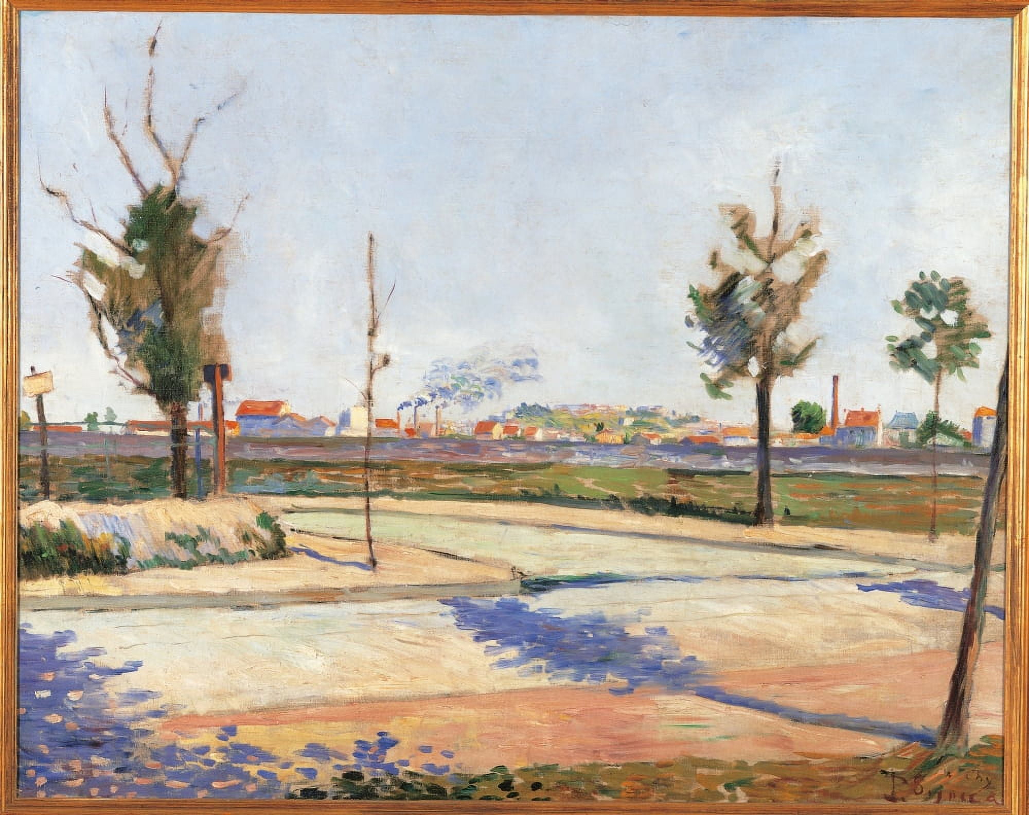 The Road To Gennevilliers Canvas Art - (24 x 18)
