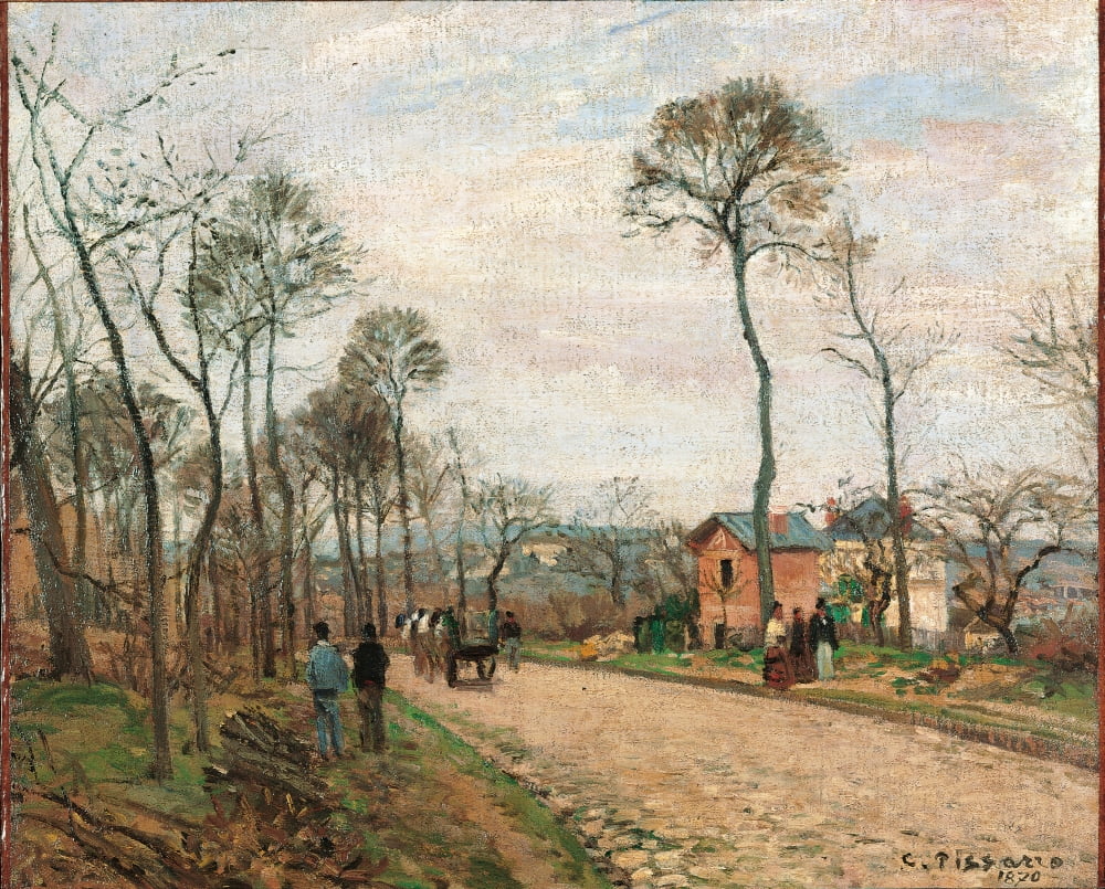 The Road To Louveciennes Canvas Art - (36 x 24)