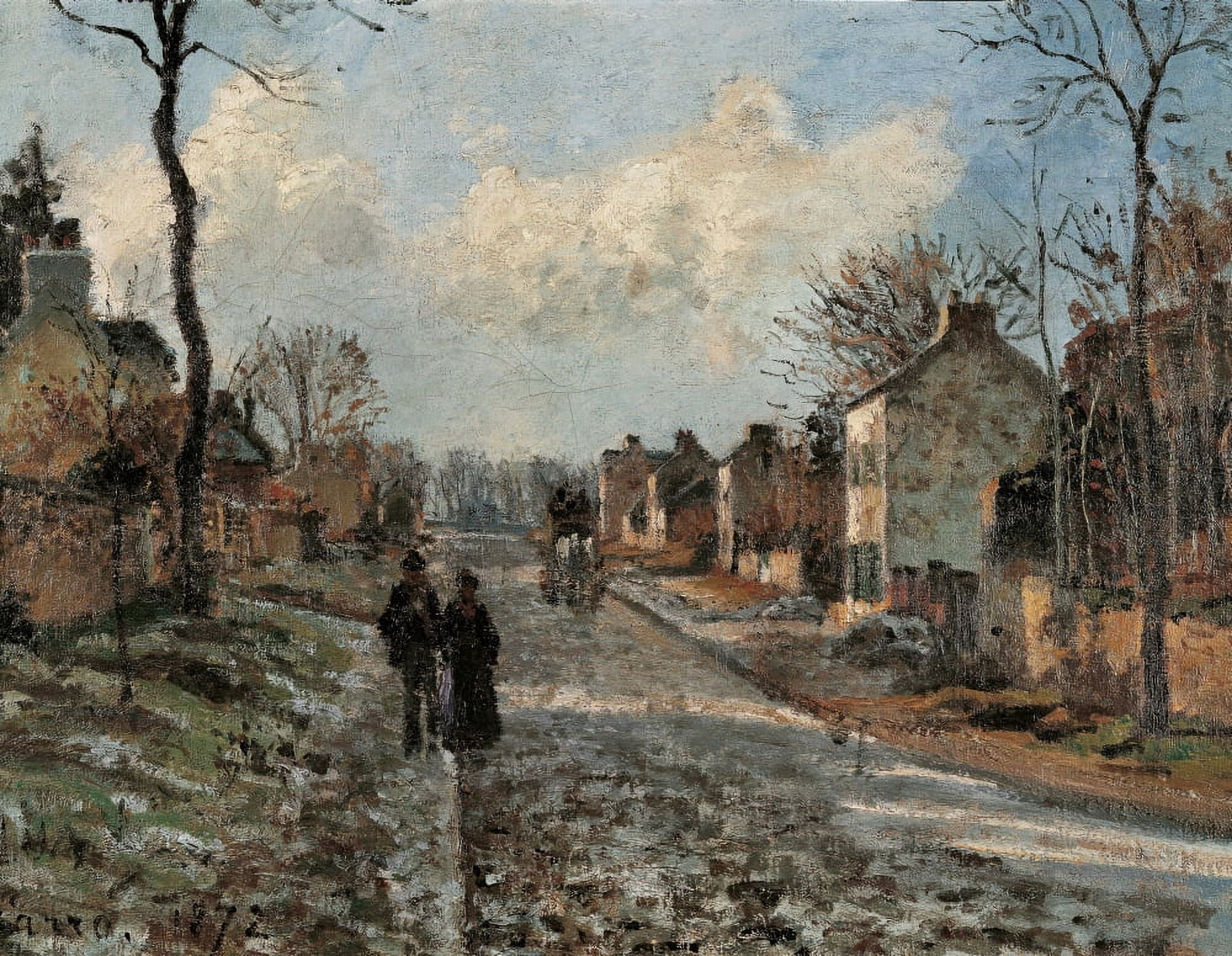 The Road To Louveciennes (La Route De Louveciennes) Canvas Art - (36 x 24)