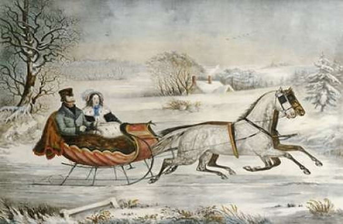 The Road Winter Canvas Art - O Knirsch (12 x 18)
