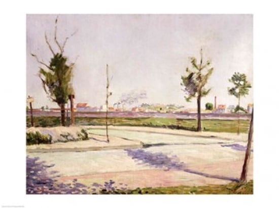 The Road to Gennevilliers 1883 Canvas Art - Paul Signac (36 x 24)