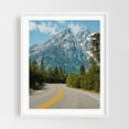 thumbnail image 1 of The Road to the Tetons - Wyoming Photography Mountain Scenic Nature Landscape Wilderness Travel Poster White Framed Wall Art Print 8 x 10 inches, 1 of 1