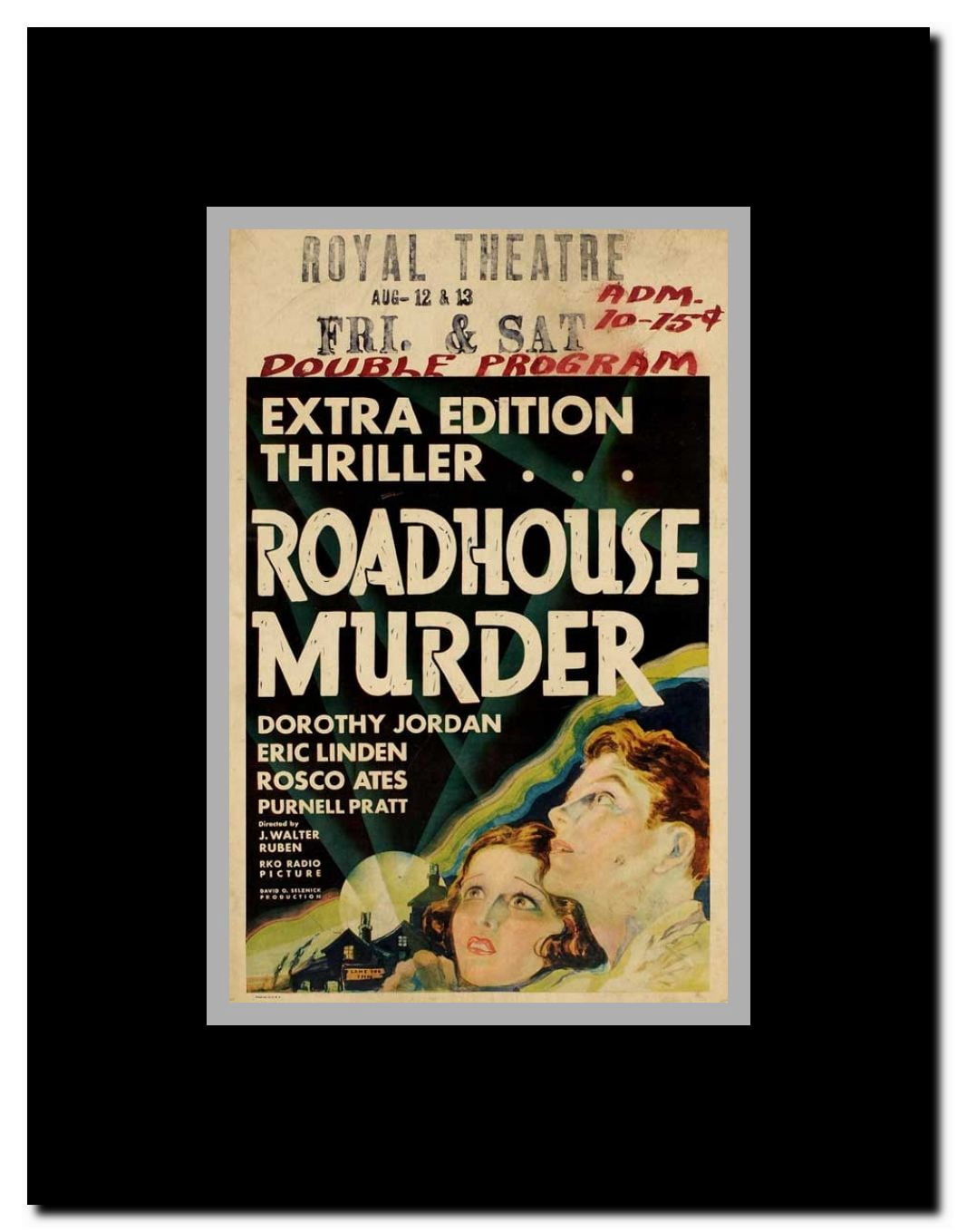 The Roadhouse Murder Framed Movie Poster