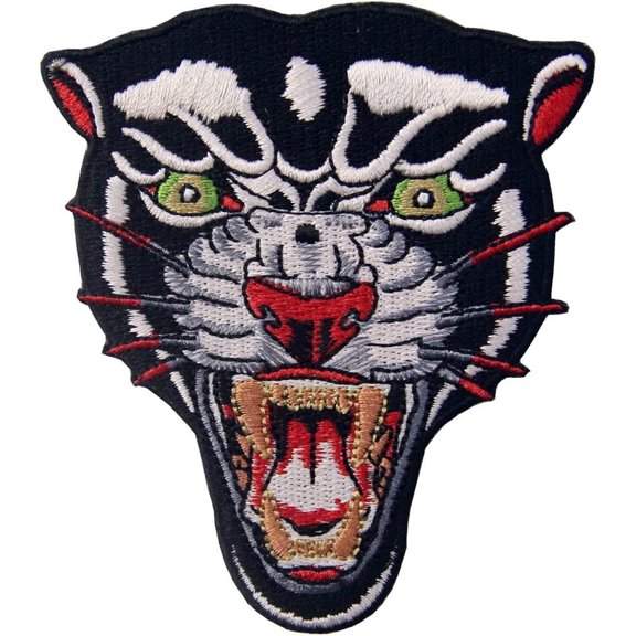 The Roaring Panther Patch Embroidered Applique Iron On Sew On Emblem