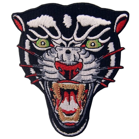 The Roaring Panther Patch Embroidered Applique Iron On Sew On Emblem