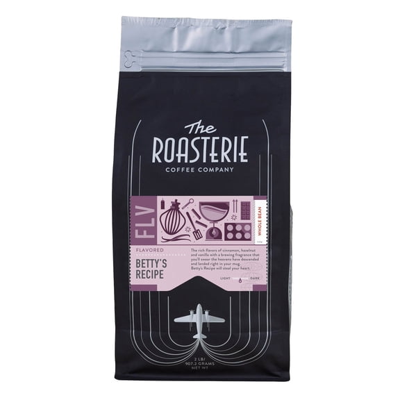 The Roasterie Betty's Recipe Flavored Whole Bean Coffee, 32 Ounce