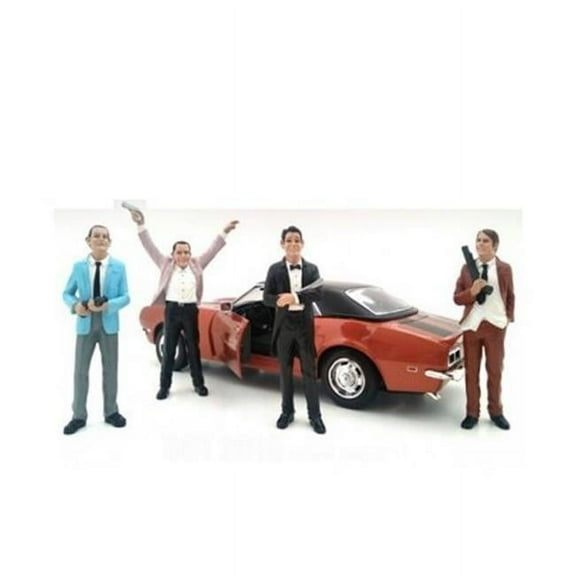 The Robbers Figure Set for 1-18 Scale Model, 4 Piece