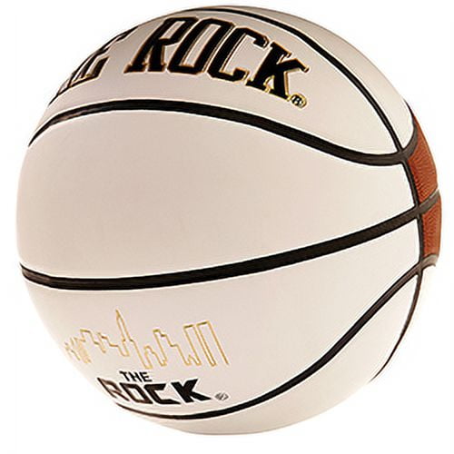 The Rock Autograph Basketball