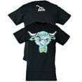 thumbnail image 1 of The Rock Blue Brahma Bull Logo Mens Black T-shirt 3XL, 1 of 7